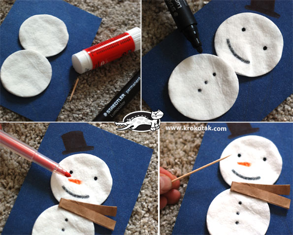 novogodišnje čestitke URADI SAM SNJEŠKO BIJELIĆ