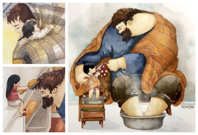 Tata i kcerka ilustracije Soosh (1)-min