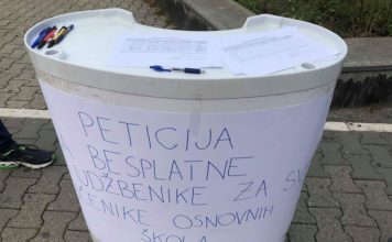 Počelo potpisivanje peticije za besplatne udžbenike