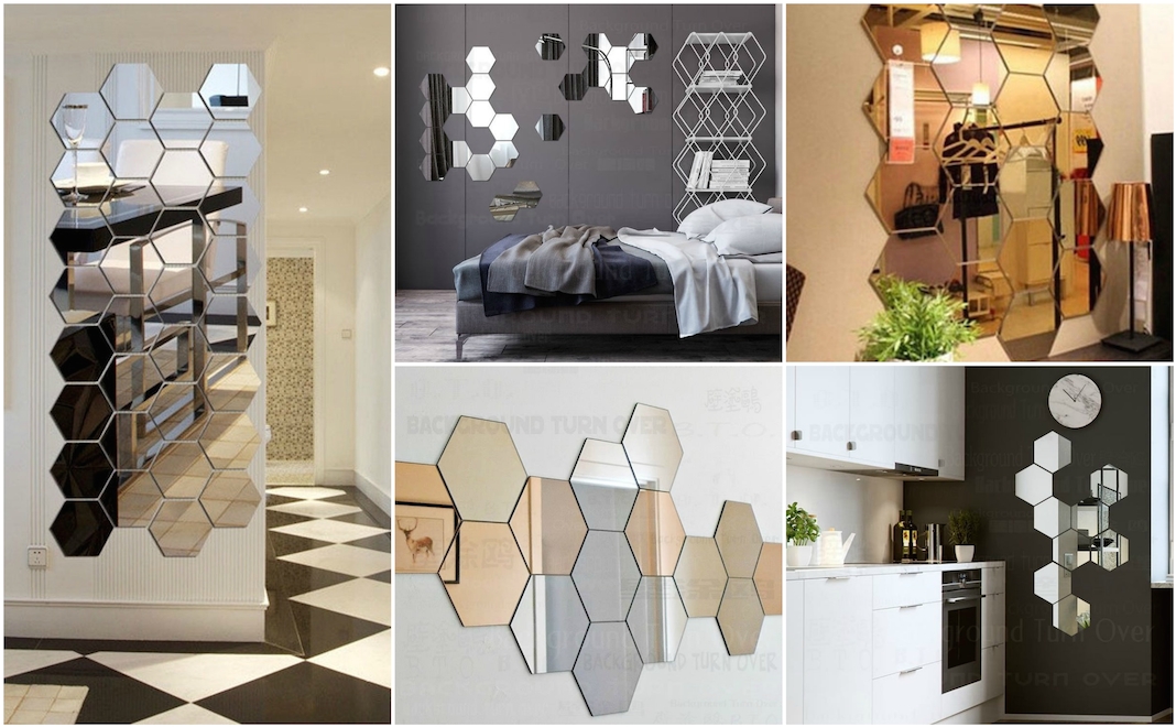 3d stikeri za zid saće heksagon mamaklik dekoracije za zid ZIDNI UKRASI: Zanimljive ideje koje možete napraviti sami