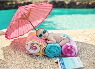 Beba i ljetne vrućine: Kako obući bebu? Klima uređaji? Bazeni?