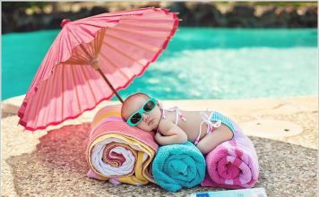 Beba i ljetne vrućine: Kako obući bebu? Klima uređaji? Bazeni?