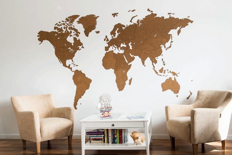 karte svijeta ukrasi za zid