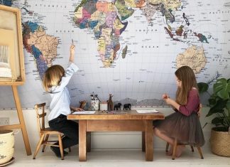 karte svijeta kao ukras mama klik