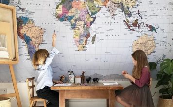 karte svijeta kao ukras mama klik