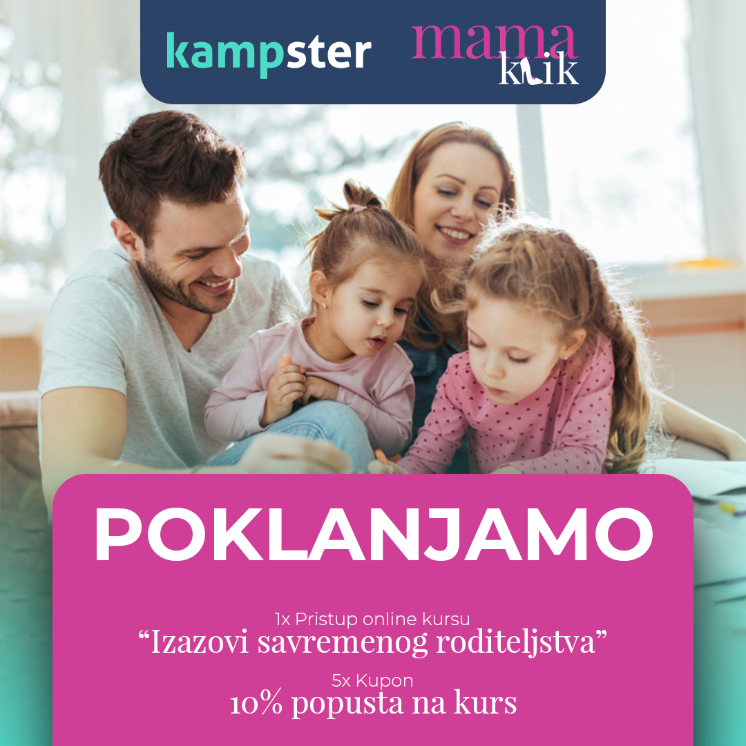 Kampster je pripremio tromjesečni online kurs “Izazovi savremenog roditeljstva”.