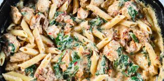 Kremasta Toskana tjestenina sa piletinom (30 MINUTA pripreme)