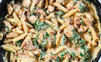 Kremasta Toskana tjestenina sa piletinom (30 MINUTA pripreme)