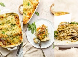 Lazanje rolnice sa piletinom, pesto sosom i gljivama